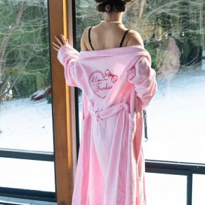 Valentine Terry Robe - Bouquet Pink