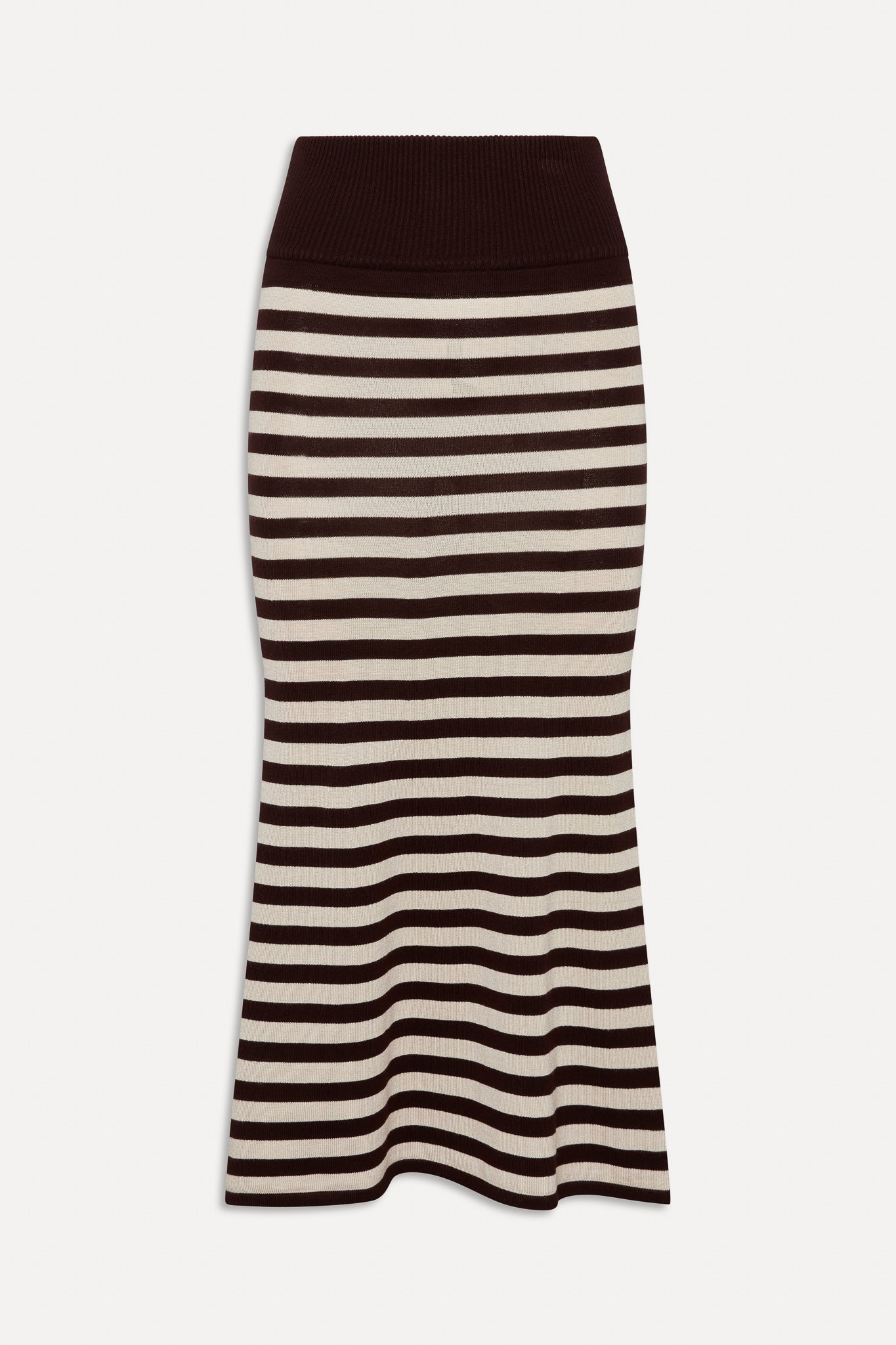 x BELLA HADID Tucker Knit Midi Skirt - Cowboy Stripe - Image 3